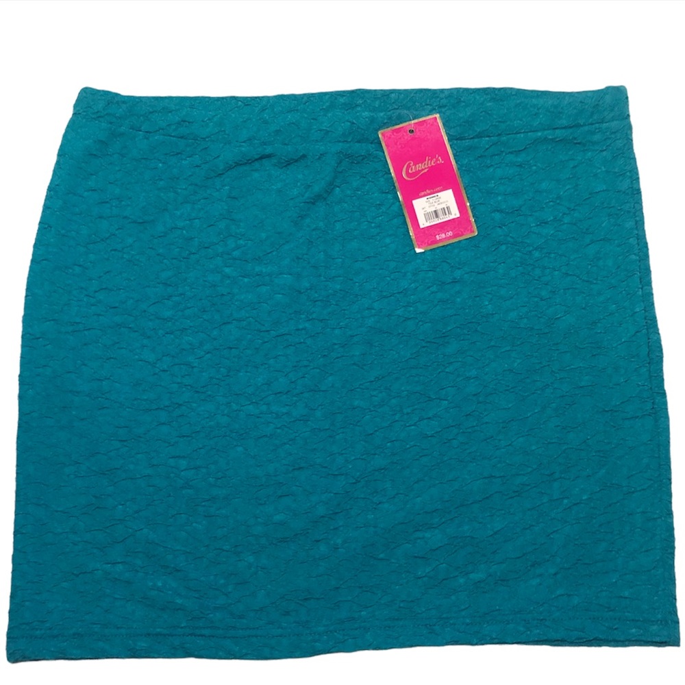Trendy Short Mini Stretchable Textured Skirt Candies Size XL